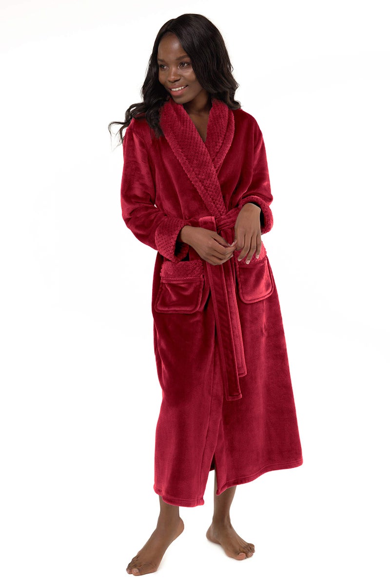 Turquaz Oversize Premium Luxury Ultra Soft Warm Robes for Women Plush Fleece Bathrobe for Women with and Spacious Pockets - Image 2
